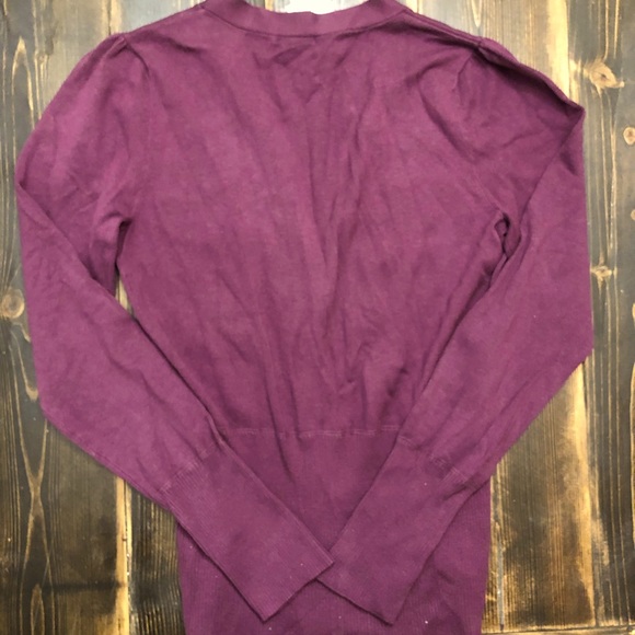 Maurice's Purple SILK BLEND Cardigan SZ Small - Picture 3 of 6